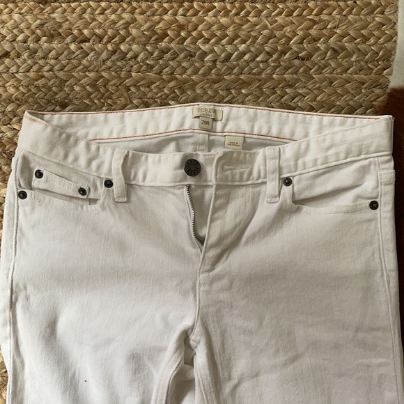 J Crew White Stretch Boot Cut Jeans, size 29R - Picture 5 of 6